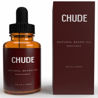 CHUDE Beard Oil 100% Natural Bergamot Scent Softens Coarse Hair & Moisturises Skin Beard Oil for Men
