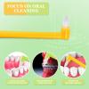 2 Pieces Tuft Toothbrush Tufted Brush, Slim Interspace Teeth Brushes Trim Tooth Toothbrush for Detail Cleaning (Green, Yellow) view 3