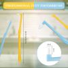 2 Pieces Tuft Toothbrush Tufted Brush, Slim Interspace Teeth Brushes Trim Tooth Toothbrush for Detail Cleaning (Yellow, Blue) view 2