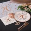 Santex Rose Gold Sparkling age 30 Napkins view 2
