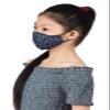 LOFBAZ Cotton Cloth Face Coverings Adult Kid Washable Reusable with Filter Pocket (Floral Navy Kids, Big Kids - 9 to 13 Years) view 3