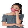 LOFBAZ Cotton Cloth Face Coverings Adult Kid Washable Reusable with Filter Pocket (Plaid Red Kids, Big Kids - 9 to 13 Years) view 4