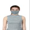 LOFBAZ Cotton Cloth Face Coverings Adjustable with Nose Wire Washable Reusable with Filter Pocket (Grey - Pack of 3, Adult S) view 1
