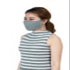 LOFBAZ Cotton Cloth Face Coverings Adjustable with Nose Wire Washable Reusable with Filter Pocket (Grey - Pack of 3, Adult S) view 2