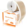 Carbou Silicone Scar Sheets (1.6"x 60"Roll) Medical Silicone Scar Tape Roll,Easy-Tear Soft Silicone Tape for Scars Removal,Reusable Painless Silicone Sheets for Surgery Scars, C-Section, Burn, Keloid view 1