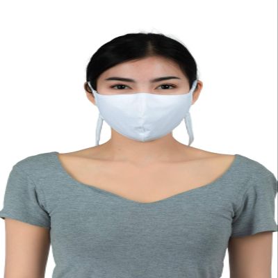 LOFBAZ Cotton Cloth Face Coverings Adjustable with Nose Wire Washable Reusable with Filter Pocket (White - Pack of 3, Adult L)