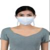 LOFBAZ Cotton Cloth Face Coverings Adjustable with Nose Wire Washable Reusable with Filter Pocket (White - Pack of 3, Adult L) view 1