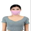 LOFBAZ Cotton Cloth Face Coverings Adjustable with Nose Wire Washable Reusable with Filter Pocket (Pink - Pack of 3, Adult L) view 1
