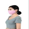 LOFBAZ Cotton Cloth Face Coverings Adjustable with Nose Wire Washable Reusable with Filter Pocket (Pink - Pack of 3, Adult L) view 2
