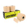 3 Rolls - SPORTTAPE Soft Foam Underwrap - Beige - 7cm x 27m | Pre Wrap Sports Tape - Thin, Non-Adhesive, Hypoallergenic, Protective Foam Wrap | Football Hair Band & Shin Guard Tape view 1