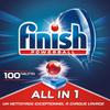 Finish Powerball All in One Max Dishwasher Tablets 100 Tablets and Finish Dishwasher Cleaner During Cycle 3 x 17 g, Pack of 2 view 4