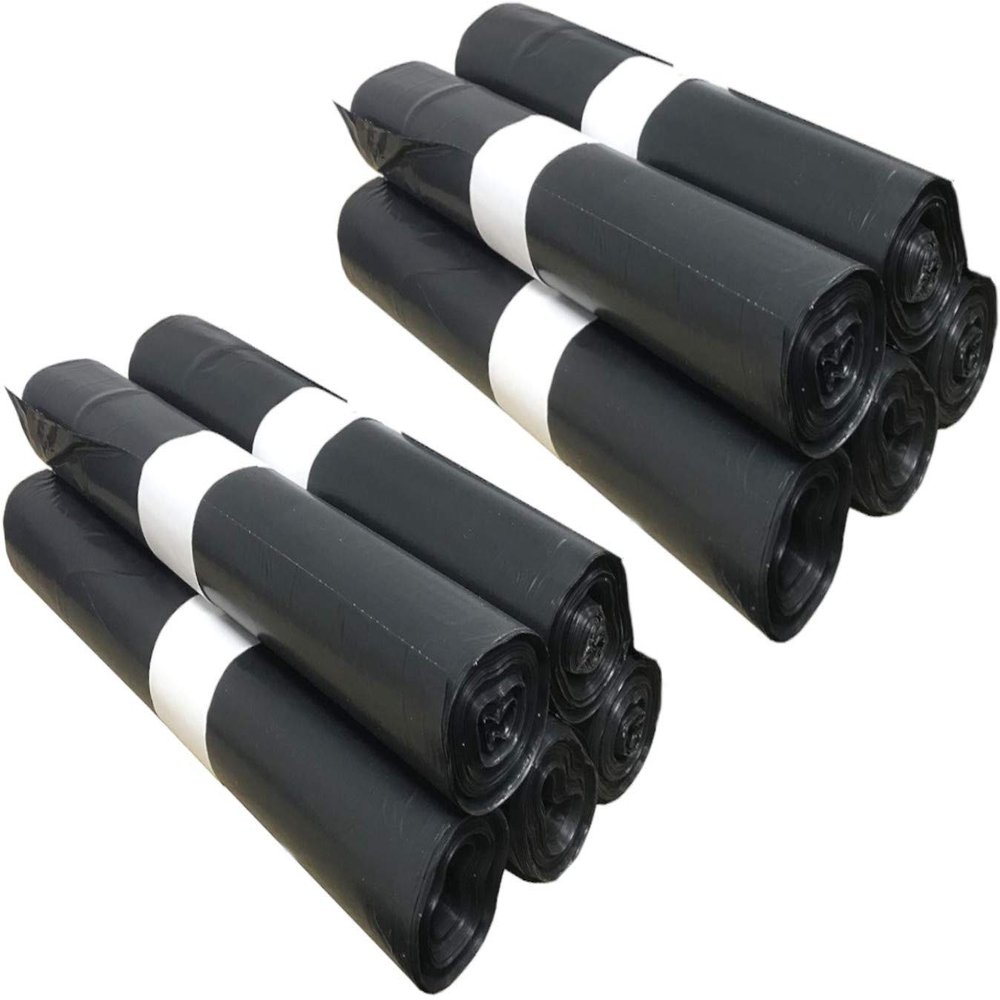 200 Large Capacity 130L Bin Liners - Tie Seal, Heavy Duty, Leak-Proof, Opaque Black - 10 Rolls of 20 Bags