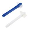 HEALLILY 2pcs Premium Hard Denture Brush Toothbrush, Cleaning Brush, Portable Denture Double Sided Brush, Denture Care view 1