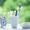 HEALLILY 2pcs Premium Hard Denture Brush Toothbrush, Cleaning Brush, Portable Denture Double Sided Brush, Denture Care view 4