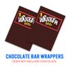 2 Pack - Wanker Bar - Funny Chocolate Novelty Wrappers Insults Joke Valentines Fathers Mothers Day Birthday Secret Santa Gift Present Rude (Chocolate Bar Not Included) view 2