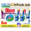 Dixan Discs Freshness of Lavender, Predosed Washing Machine in Capsules 4 in 1, Deep Clean, 3x36-108Washes - 2700g view 1