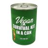 Vegan Survival Kit In A Can. Fun Vegan Friendly Novelty Gift Set Suitable For Him or Her Men & Women. Funny Card Alternative For Birthday, Christmas, Easter, Thank You, Veganuary. Unique Cool Present view 1