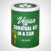 Vegan Survival Kit In A Can. Fun Vegan Friendly Novelty Gift Set Suitable For Him or Her Men & Women. Funny Card Alternative For Birthday, Christmas, Easter, Thank You, Veganuary. Unique Cool Present view 3