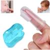 Cute Finger Toothbrush with Box Children Teeth Clear Massage Soft Silicone Infant Rubber Cleaning Brush Massager Random Color view 2