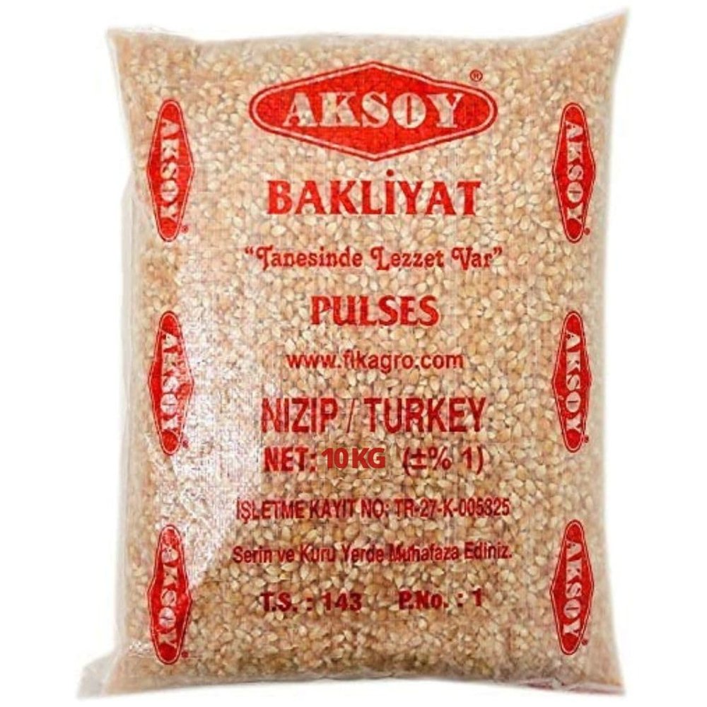Aksoy Popping Corn Kernels 10KG Non-GMO Popcorn Seeds, Premium Quality, Suitable for Stovetop, Microwave & Air Popper | Freshly Harvested Corn for Delicious Homemade Popcorn Snacks