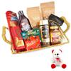 Jaiccha Ghasitaram Basket Hamper of 10 Goodies with Teddy |Gift for Diwali,Holi,Rakhi,Valentine,Christmas,Birthday,Anniversary,Her,Him| view 1