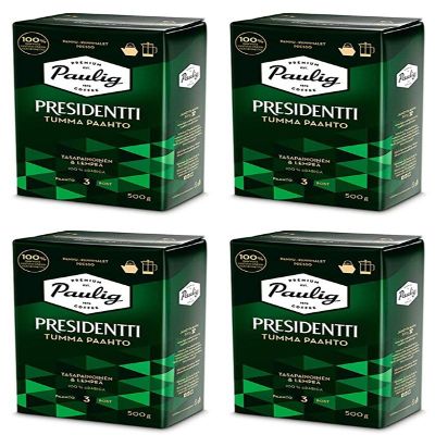 Paulig Presidentti Dark Roast pan Ground Coffee 4 Pack of 500g