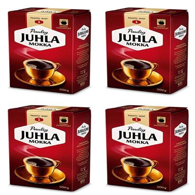 Paulig Juhla Mokka coarse Ground Coffee 4 Packs of 500g