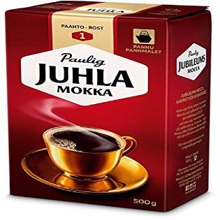 Paulig Juhla Mokka coarse Ground Coffee 8 Packs of 500g