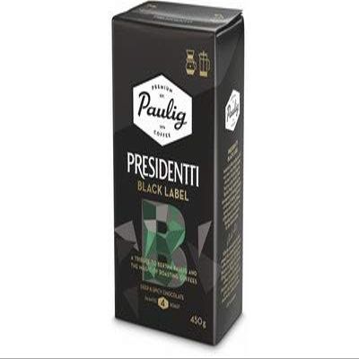 Paulig Presidentti Black Label Ground Coffee 8 Pack of 450g