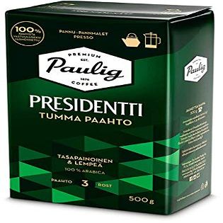 Paulig Presidentti Dark Roast pan Ground Coffee 1 Pack of 500g