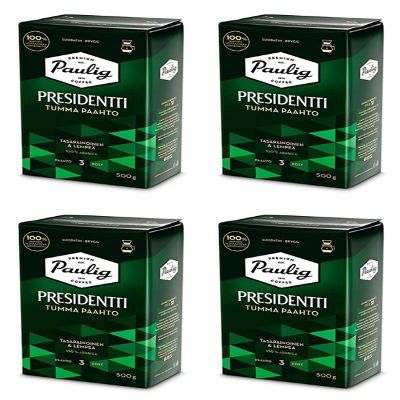 Paulig Presidentti Dark Roast Filter Ground Coffee 4 Pack of 500g
