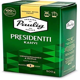 Paulig Presidentti Finely Ground Coffee 8 Pack of 500g