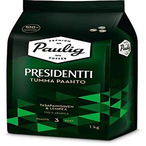 Paulig Presidentti Dark Roast Bean Coffee 1 Pack of 1kg