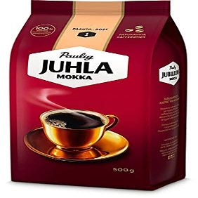 Paulig Juhla Mokka Coffee Bean Coffee 8 Pack of 500g