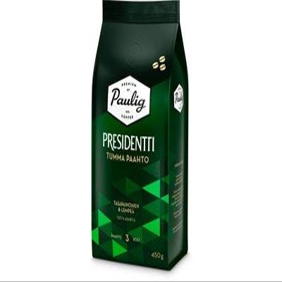 Paulig Presidentti Dark Roast Bean Coffee 1 Pack of 450g