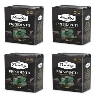 Paulig Presidentti Black Label Ground Coffee 4 Pack of 450g