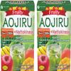 FINE JAPAN Green Aojiru Powder with Fruits and Nattokinase, Powder Juice & Smoothie Mix, Supports Digestion and Energy (154 gr/5.4 oz/30 Packets) Set of 2 view 1