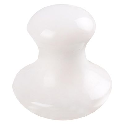 1pc Massage Stone Scraping Facial Tool Face Massage Body Massage Board Back Board Mushroom Massage Tool Rose Mushroom Stone Massager Scrapers White Aventurine Jade Spa
