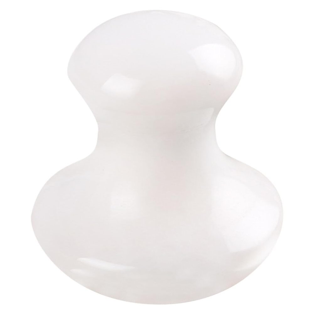 1pc Massage Stone Scraping Facial Tool Face Massage Body Massage Board Back Board Mushroom Massage Tool Rose Mushroom Stone Massager Scrapers White Aventurine Jade Spa
