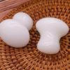 1pc Massage Stone Scraping Facial Tool Face Massage Body Massage Board Back Board Mushroom Massage Tool Rose Mushroom Stone Massager Scrapers White Aventurine Jade Spa view 4