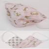 Cotton Face Mask Reversible, Washable, Reusable, Eco-friendly - gold Mary on pink view 1