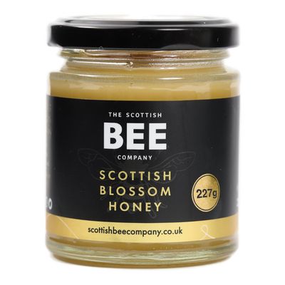 Scottish Blossom Honey from The Scottish Bee Company 227g - Natural, Sweet, Soft Set Honey Made in the UK