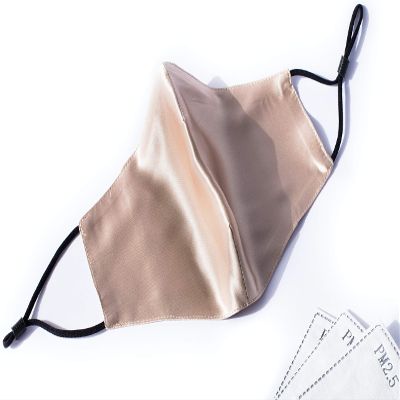 Habac Studio - 100% Mulberry Silk Face Mask, Washable UK, Reusable, Silk Mask, 4 Layers Pocket Filter 3x FREE PM 2.5 Filters