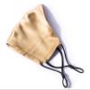 Habac Studio 100% Mulberry Silk Face Mask Pocket Filter Nose Wire 3 Layers. FREE 3x PM2.5 Filters Washable Adjustable UK (Gold) view 2