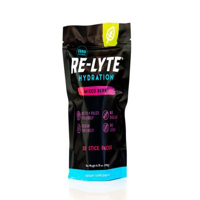 Redmond Re-Lyte Electrolyte Drink Mix Mixed Berry/Lemon Lime (Mixed Berry (30 Stick Pack))