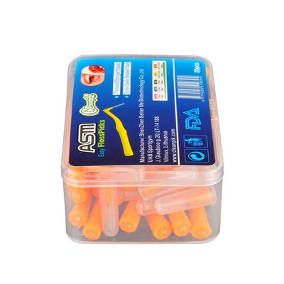 20 pieces interdental brushes with wire brushes in size 1.0 ~ 1.2 mm dental stick thorough cleaning of the interdental spaces