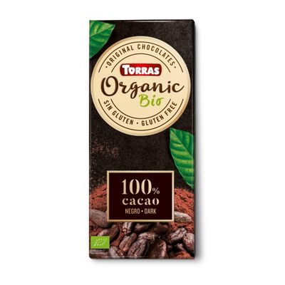 BLACK CHOCO 100% CRIOLLO 100 gr BIO TORRAS
