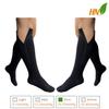 HealthyNees 2 Pairs Set Closed Toe 20-30 mmHg Zipper Compression Fatigue Swelling Circulation Knee Length Socks, Multi (2X-Large (2 Pair), Black) view 2