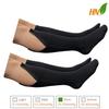 HealthyNees 2 Pairs Set Closed Toe 20-30 mmHg Zipper Compression Fatigue Swelling Circulation Knee Length Socks, Multi (2X-Large (2 Pair), Black) view 3