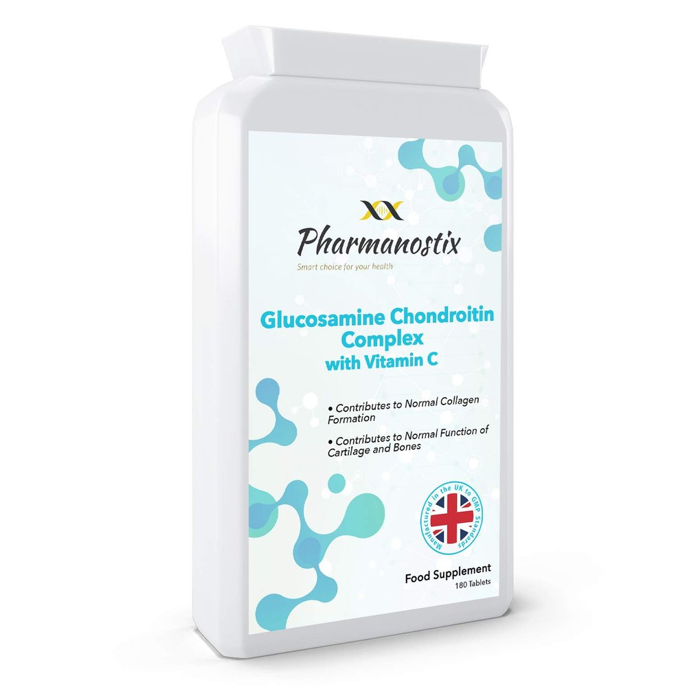 Glucosamine Chondroitin Complex with Vitamin C -180 Tablets A Perfectly Balanced Super Strength Complex - UK Manufactured